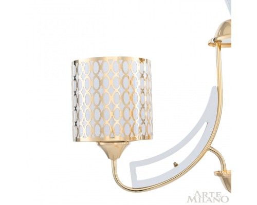 Подвесная люстра Florentia-3387 303387/3 Wh/Gd Arte Milano