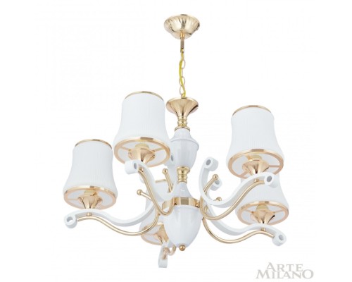 Подвесная люстра Florentia-3987 303987/5 Wh/Gd Arte Milano