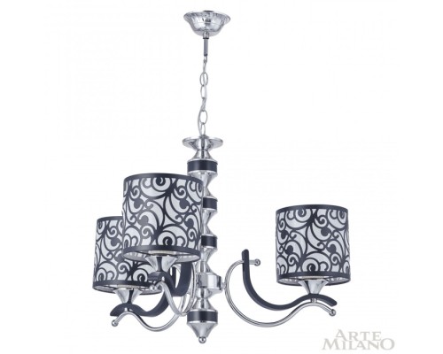 Подвесная люстра Florentia-4957 304957/3 Bk/Ni Arte Milano