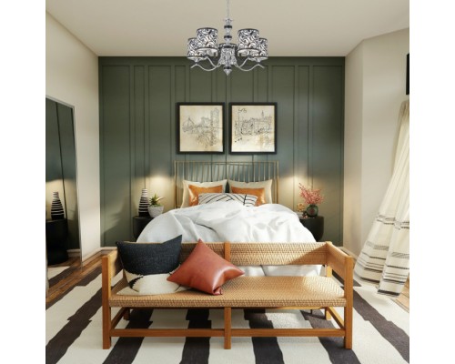 Подвесная люстра Florentia-4957 304957/5 Bk/Ni Arte Milano