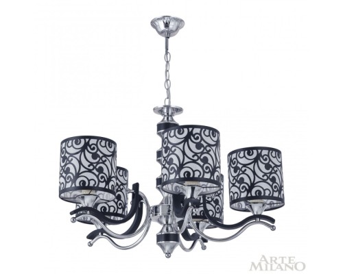 Подвесная люстра Florentia-4957 304957/5 Bk/Ni Arte Milano