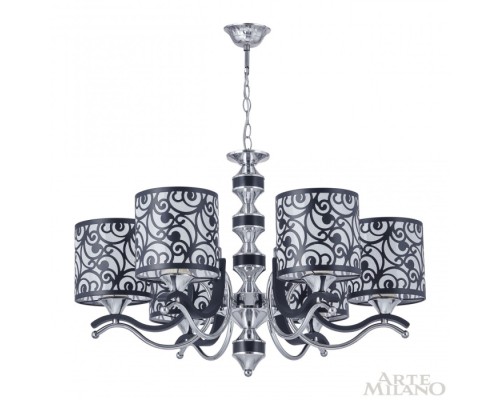 Подвесная люстра Florentia-4957 304957/6 Bk/Ni Arte Milano