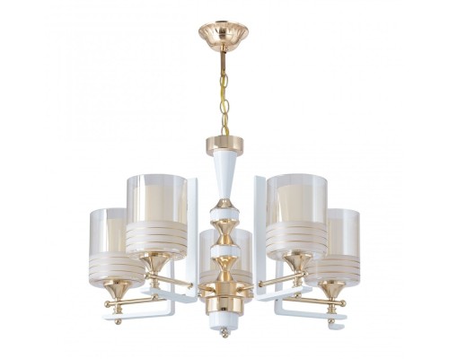 Подвесная люстра Florentia-6087 306087/5 Wh/Gd Arte Milano