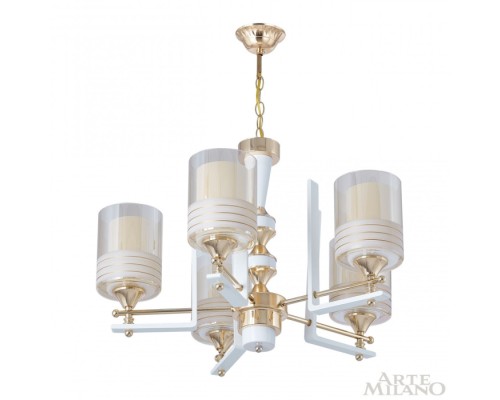 Подвесная люстра Florentia-6087 306087/5 Wh/Gd Arte Milano