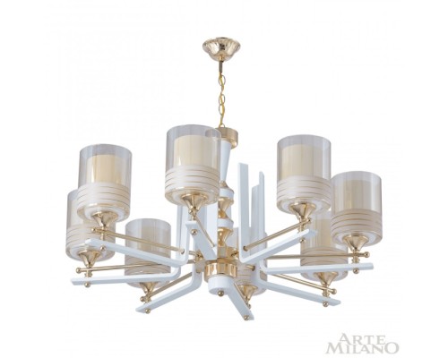 Подвесная люстра Florentia-6087 306087/8 Wh/Gd Arte Milano