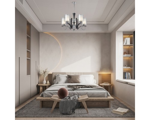 Подвесная люстра Florentia-9167 309167/5 Bk/Ni Arte Milano