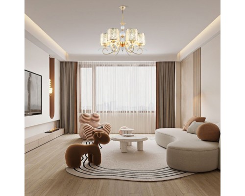 Подвесная люстра Florentia-9787 309787/6 Wh/Gd Arte Milano