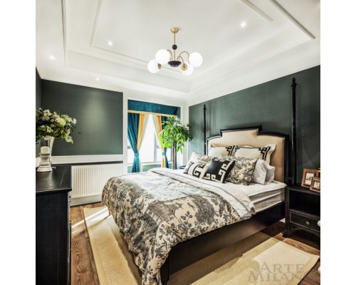 Потолочная люстра Napoli 312066/D700/4 BS/BK Arte Milano