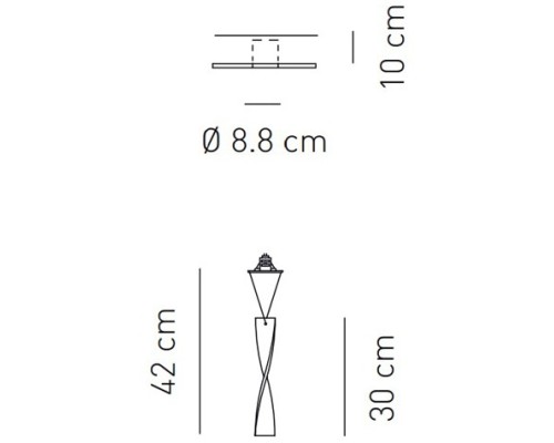 Точечный светильник Aura FAAURA30RSCR12V Axo Light