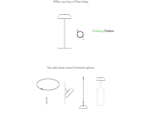 Интерьерная настольная лампа Float LTFLOATXBLBCLED Axo Light