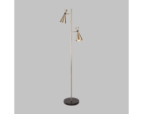 Торшер Glustin 01109/2 латунь / черный Bogate's