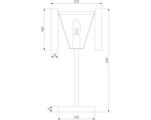 Интерьерная настольная лампа Flamel 01116/1 золото Bogate's