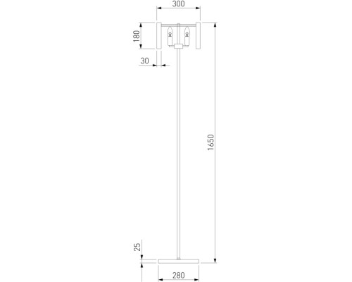 Торшер Flamel 01116/3 золото Bogate's