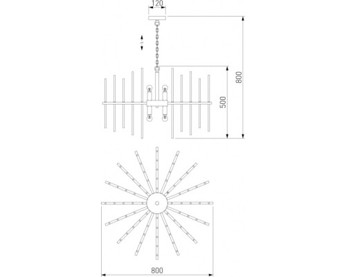 Подвесная люстра Allure 356/8 Smart Bogate's