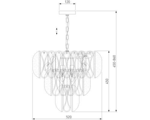 Подвесная люстра Callas 365/12 Bogate's