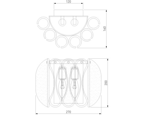 Настенный светильник Callas 365/2 Bogate's