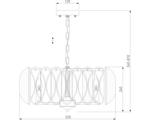 Подвесная люстра Callas 365/6 Bogate's