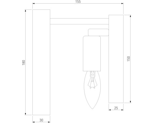 Бра Flamel 373/1 золото Bogate's