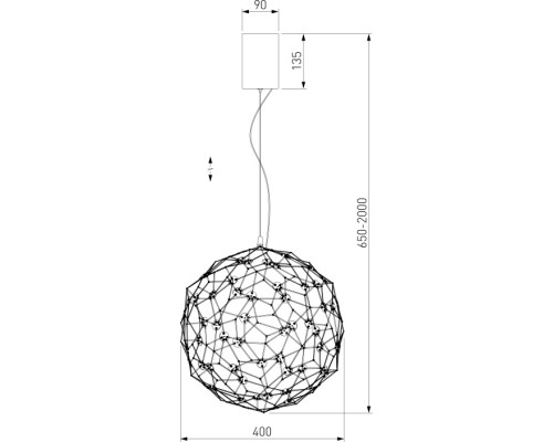 Подвесной светильник Alioth 450/1 Bogate's