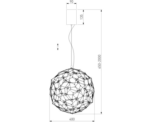Подвесной светильник Alioth 451/1 Bogate's