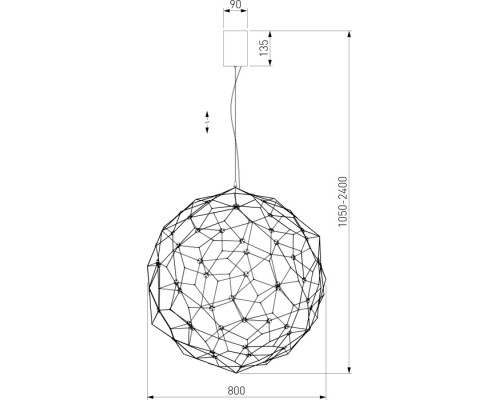 Подвесной светильник Alioth 452/1 Bogate's