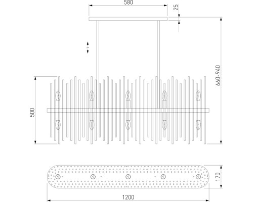 Подвесная люстра Allure 485/10 Bogate's
