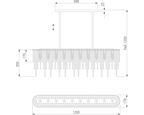 Подвесная люстра Allure 488/10 Bogate's