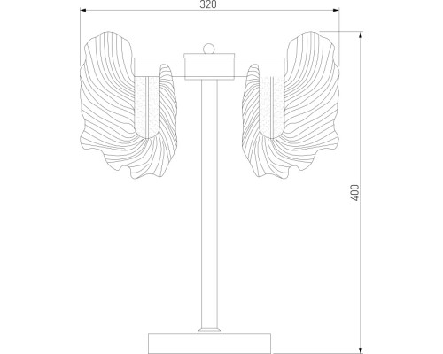 Интерьерная настольная лампа Farfalla 80509/1 Bogate's