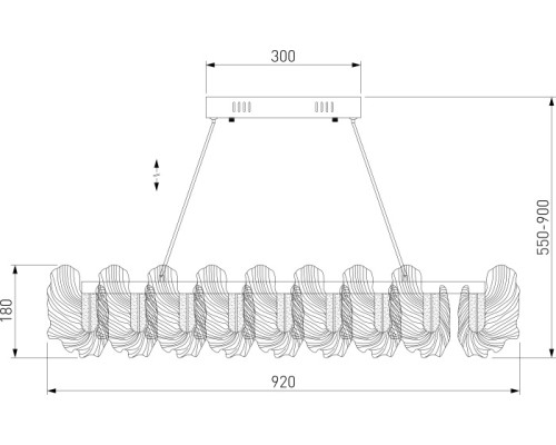 Подвесная люстра Farfalla 90376/1 Bogate's