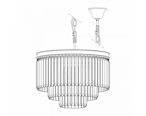 Подвесная люстра Мартин CL332131 Citilux