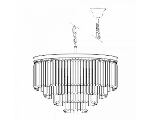 Подвесная люстра Мартин CL332141 Citilux