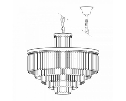 Подвесная люстра Мартин CL332151 Citilux