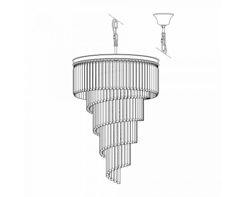 Подвесная люстра Мартин CL332171 Citilux