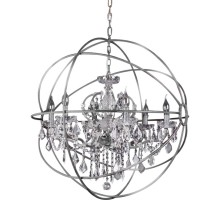 Подвесная люстра Foucault'S Orb 5014-D6 chrome DeLight Collection
