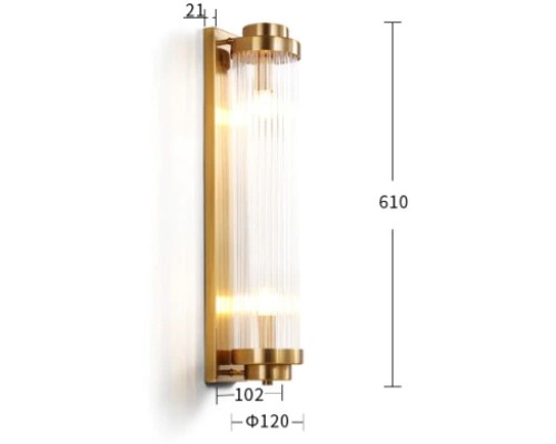 Бра Wall lamp 88008W/L brass DeLight Collection