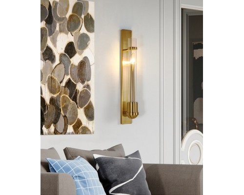 Бра Wall lamp 88042W brass DeLight Collection