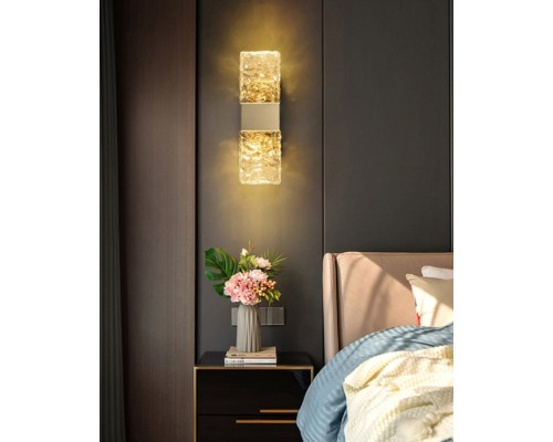 Бра Wall lamp 88068W gold/clear DeLight Collection