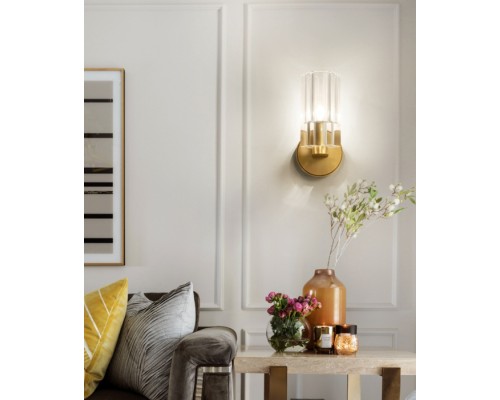 Бра Wall lamp 8816W gold/clear DeLight Collection