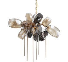 Подвесная люстра Britannica 8898P/AL gold/smoky DeLight Collection