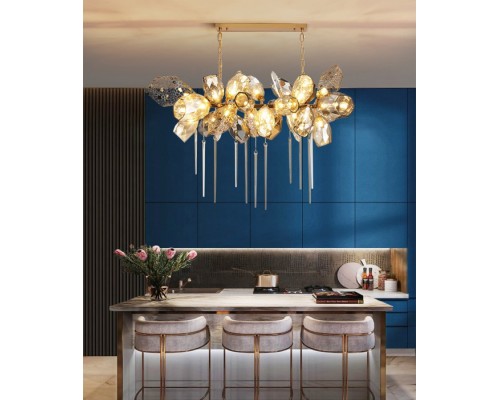 Подвесная люстра Britannica 8898P/BL gold/smoky DeLight Collection