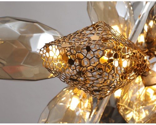 Подвесная люстра Britannica 8898P/BL gold/smoky DeLight Collection