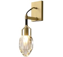 Бра Wall lamp 8960-1W brass/clear DeLight Collection