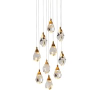 Подвесной светильник Crystal rock II 9701P/10R brass DeLight Collection