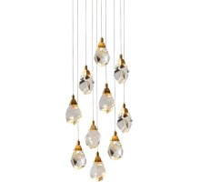 Подвесной светильник Crystal rock II 9701P/10R brass DeLight Collection