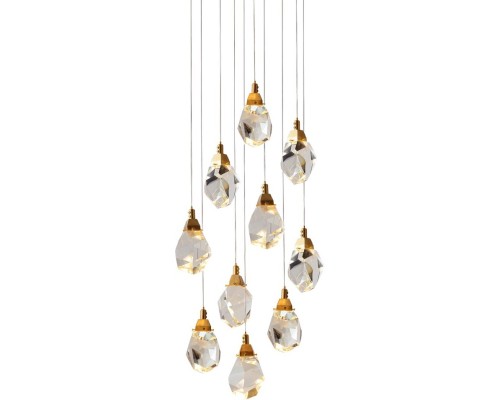 Подвесной светильник Crystal rock II 9701P/10R brass DeLight Collection