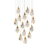 Подвесной светильник Crystal rock II 9701P/15R brass DeLight Collection