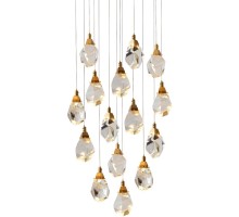 Подвесной светильник Crystal rock II 9701P/15R brass DeLight Collection