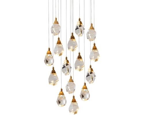 Подвесной светильник Crystal rock II 9701P/15R brass DeLight Collection