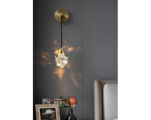 Бра Crystal rock II 9701W brass DeLight Collection