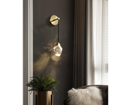Бра Crystal rock II 9701W brass DeLight Collection